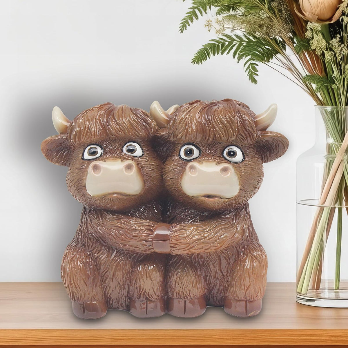 Lesser & Pavey Hamish Highland Cow Twin Decor Figurine