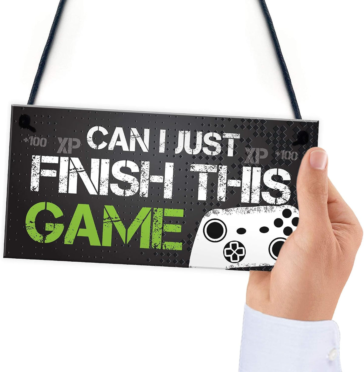 Funny Gamer Gift Gaming Sign for Boys Bedroom Man Cave Son Birthday Xmas Gift Fan