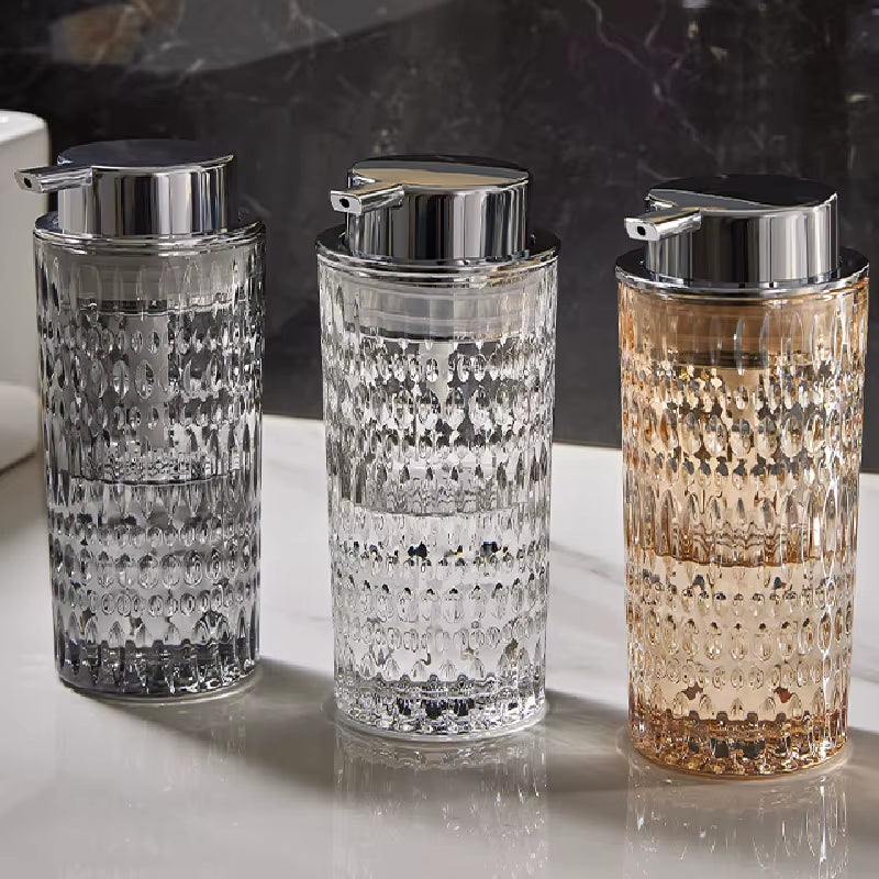 Glass Bubbler Emulsion Bottle Bathroom Soap Bottle Hand Sanitizer Shampoo Water Bottle Bathroom Decoration Bathroom Accessories
