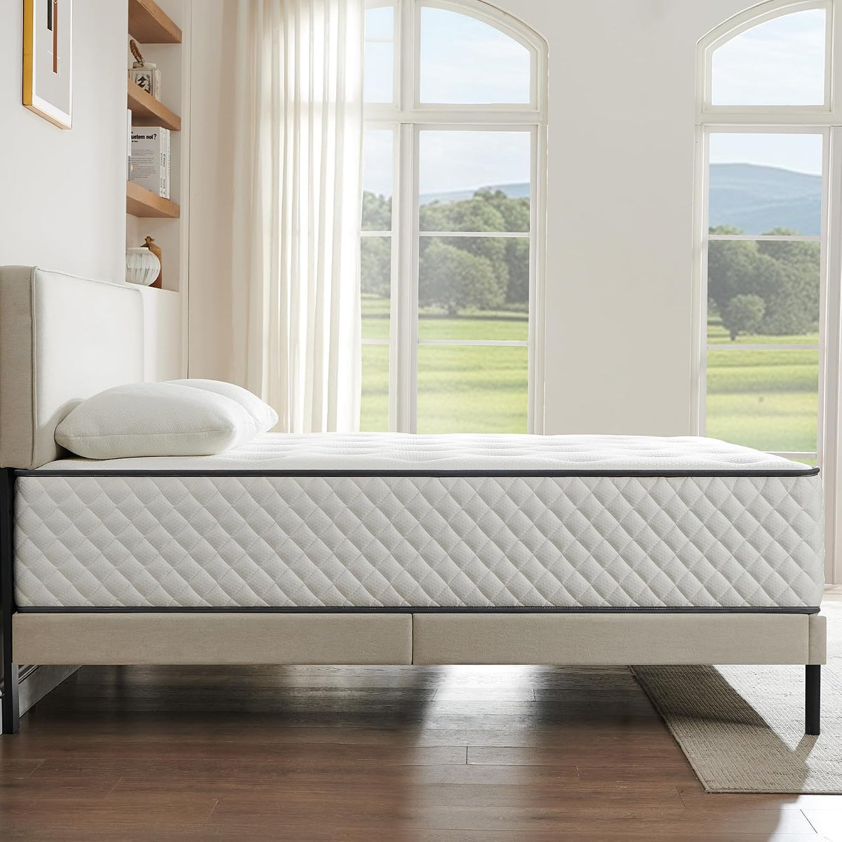 Double Mattress,Hybrid Mattress,7-Zone Springs,135X190X25Cm