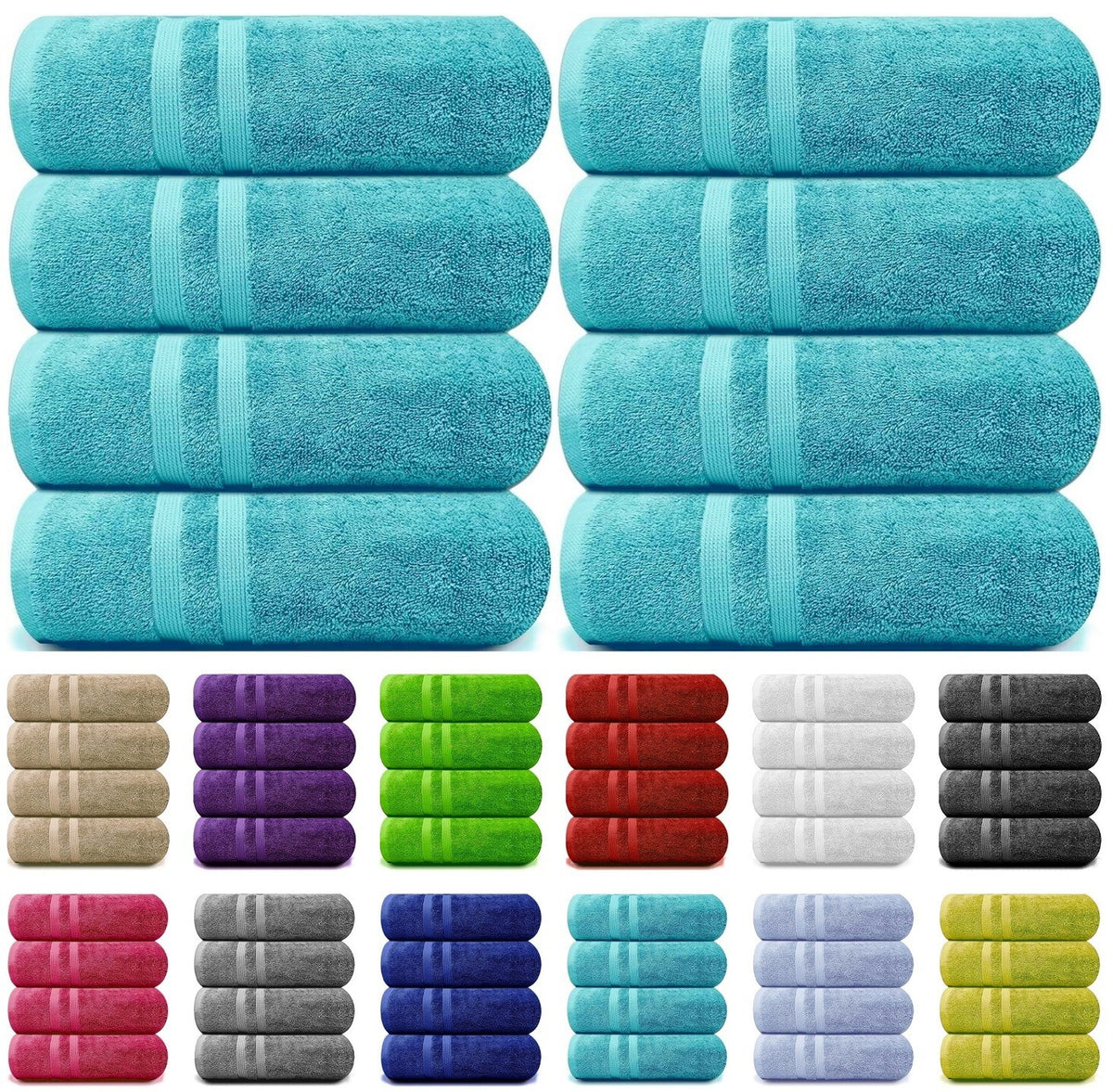 100% Egyptian Cotton Large Big Super Jumbo Bath Sheets Soft XXL Bath Towels Set