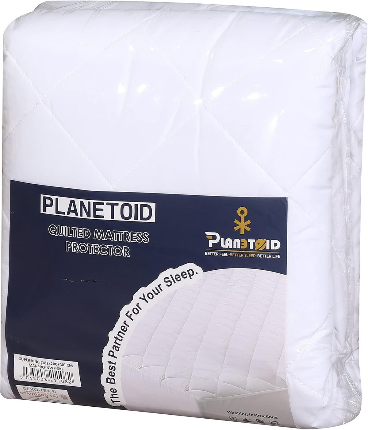 Quilted Waterproof Mattress Protector Double with Extra Deep Fitted Sheet Protects against anti Allergy Perfect Breathable Mattress Bed Protectors & Toppers Pad Cover (137 X 190 + 40Cm)