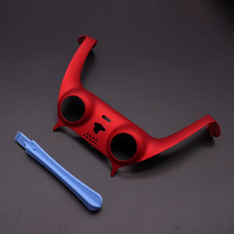 For PS5 V1 V2 V3 Gamepad Handle Shell Cover Camouflage/Clear Matte Controller Joystick Handle Decoration Strip with Pry Bar