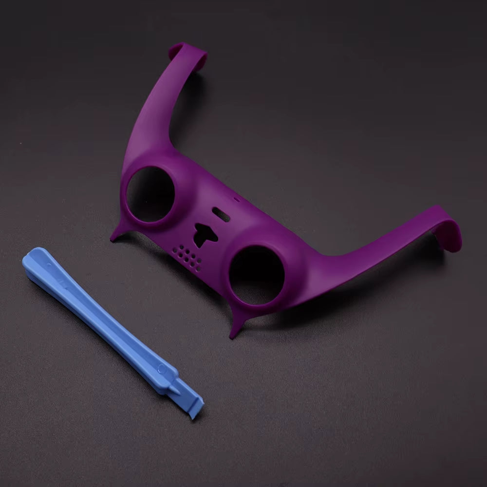 For PS5 V1 V2 V3 Gamepad Handle Shell Cover Camouflage/Clear Matte Controller Joystick Handle Decoration Strip with Pry Bar