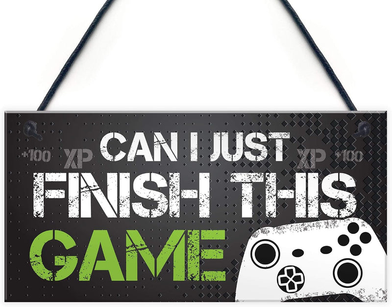 Funny Gamer Gift Gaming Sign for Boys Bedroom Man Cave Son Birthday Xmas Gift Fan