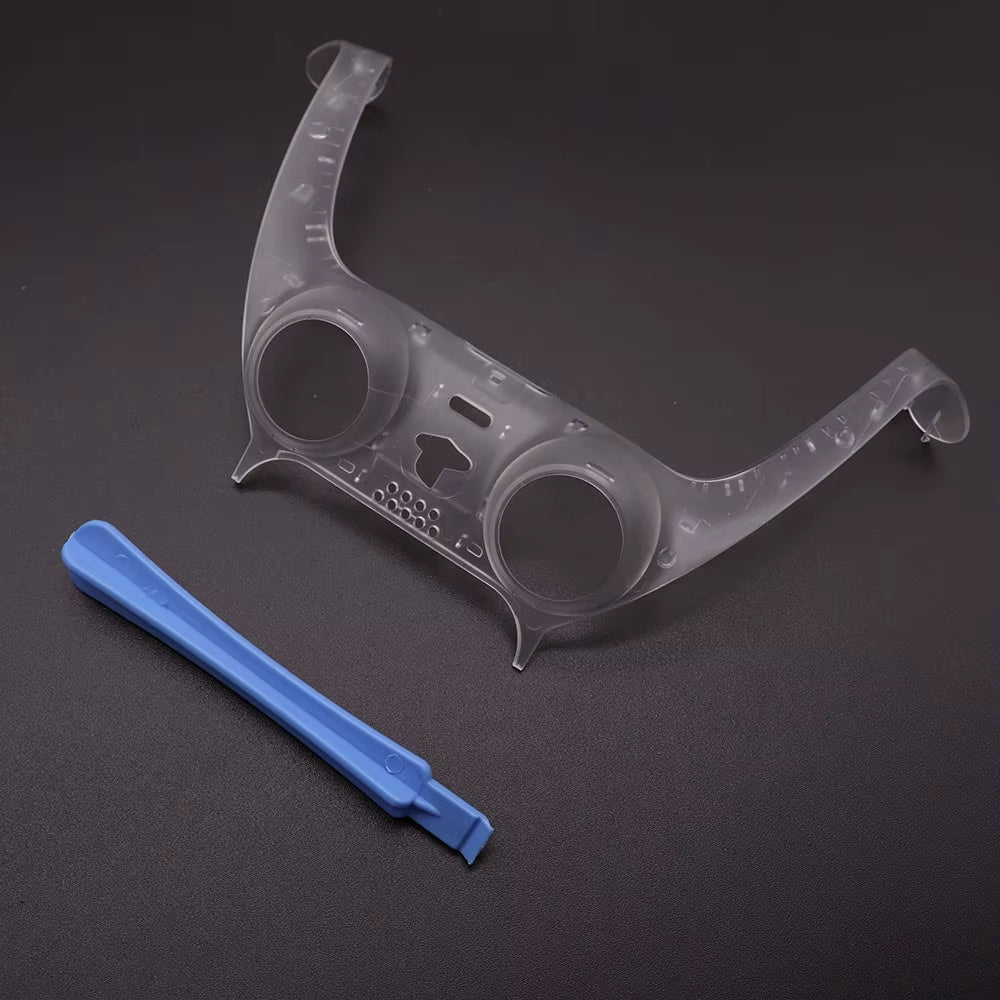 For PS5 V1 V2 V3 Gamepad Handle Shell Cover Camouflage/Clear Matte Controller Joystick Handle Decoration Strip with Pry Bar