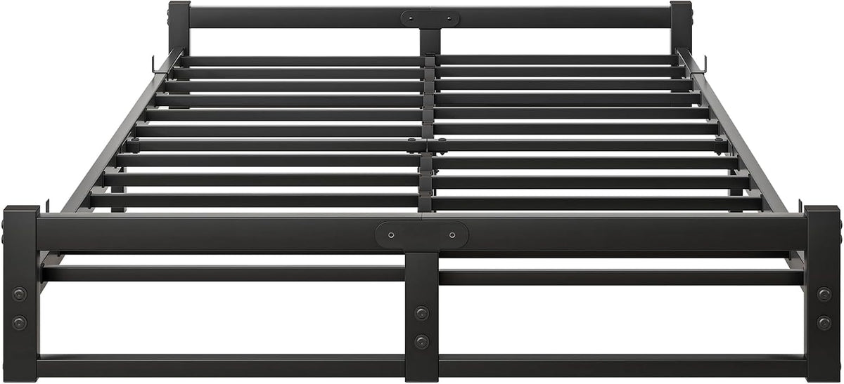 Double Bed Frame,4Ft6 Floor Bed Frame Double Bed Base,Black