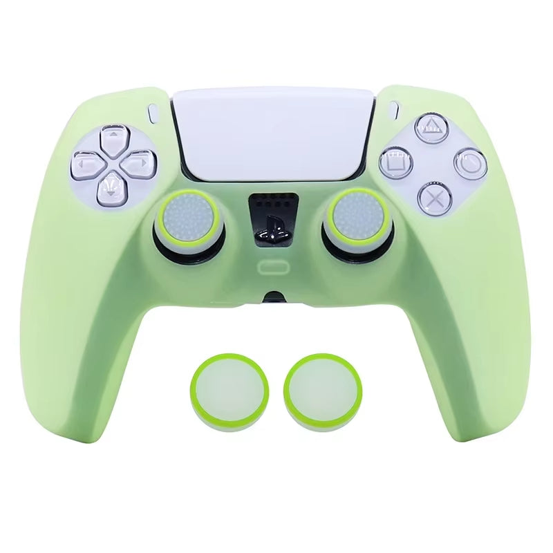 Glow in Dark Soft Silicone Case for PS5 Control Games Accessories Gamepad Joystick Case Cover for PS5 Controller Skin