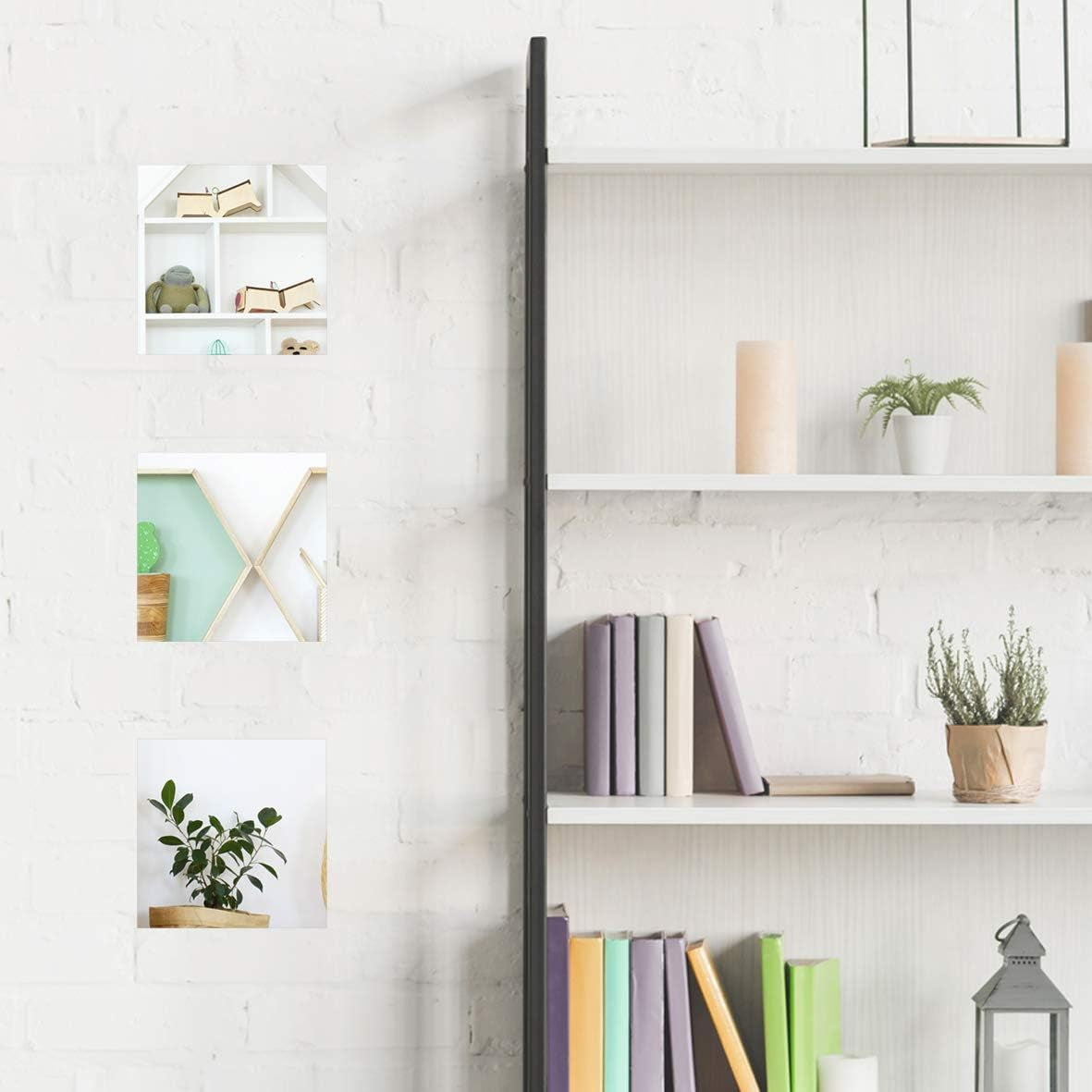15Cm Self Adhesive Square Mirrors, Pack of 3, Modern Wall Mirrors