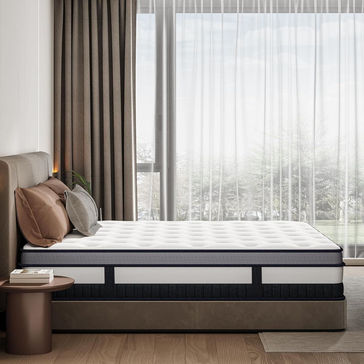 European Sinle Mattress 90X200Cm Pocket Sprung Medium Mattress