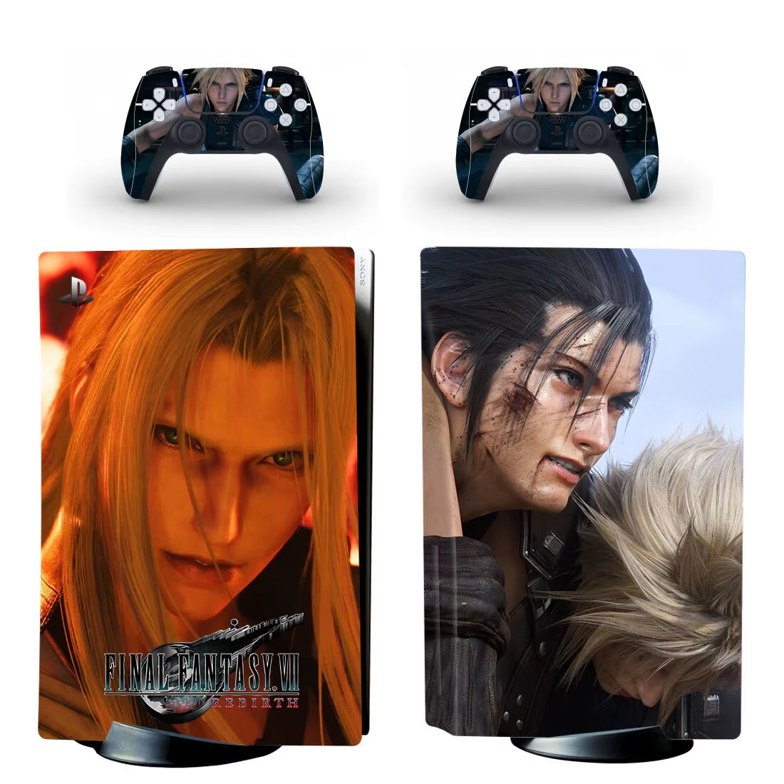 Game Final Fantasy 7 Rebirth PS5 Standard Disc Skin Sticker Decal Cover for Console & Controllers PS5 Disk Skin Sticker Vinyl