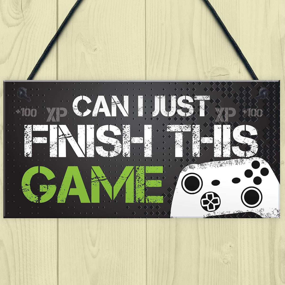 Funny Gamer Gift Gaming Sign for Boys Bedroom Man Cave Son Birthday Xmas Gift Fan