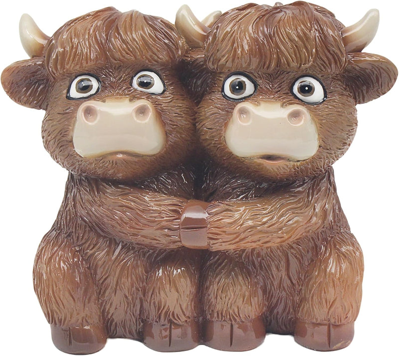 Lesser & Pavey Hamish Highland Cow Twin Decor Figurine