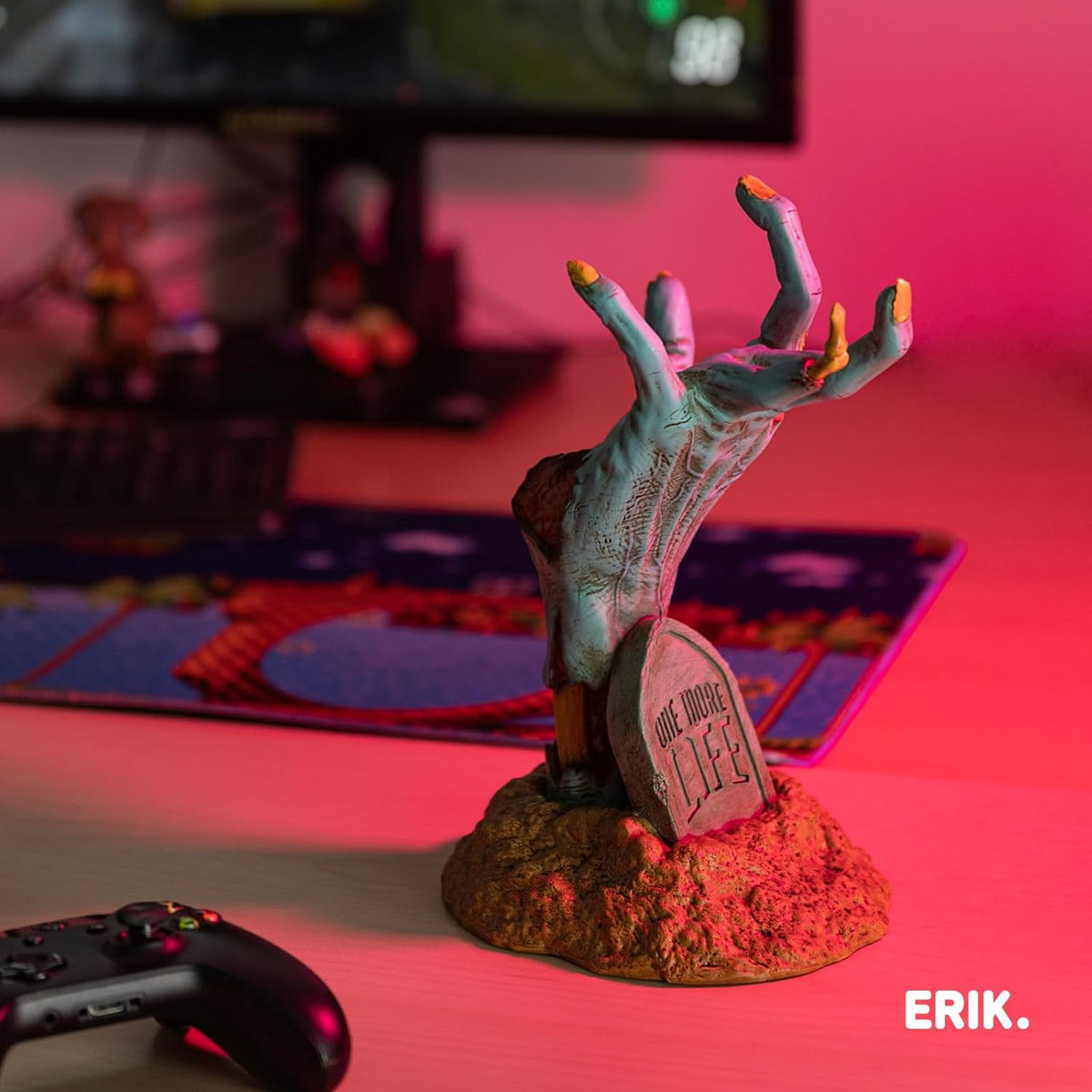 Gaming Controller Holder & Headphone Stand - Zombie Hand